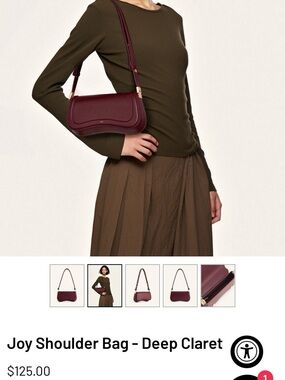 JW PEI Joy Shoulder Bag in Deep Claret